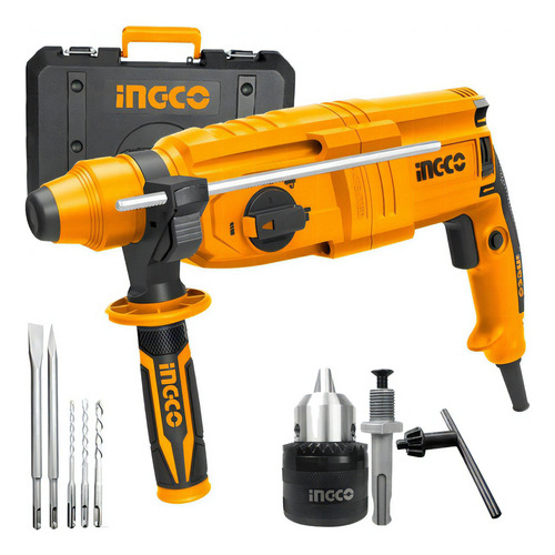 Taladro Rotomartillo 800w Perfora Concreto Profesional Ingco