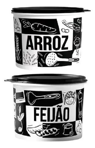 comprar Tupperware  Kit Mantimento Arroz E Feijão 2kg Pop Box (pb)