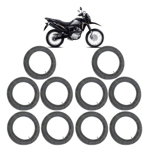 Kit Câmara Ar Nxr Bros 160 Bico Válvula Traseira 10 Peças Tipo Da Válvula Schrader