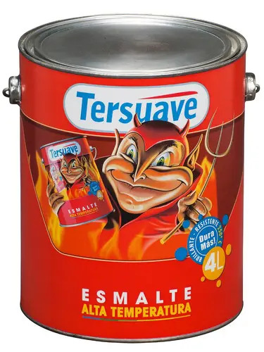 Tersuave esmalte sintético alta temperatura blanco 4 litros