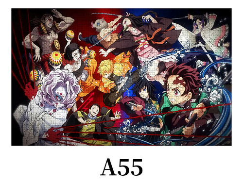 Amazon Cross-border Puzzle 1314 Madera Demon Slayer Animació