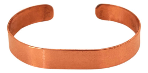 Pulseira Bracelete Ajustável De Cobre Puro G 18cm