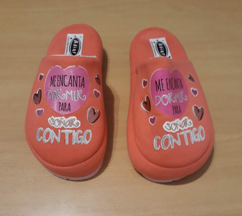 Pantuflas Soft Acolchadas Juvenil Amor Antideslizante