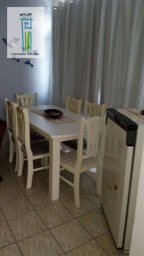 Imagem 2 de 12 de Apartamento Com 2 Dormitórios À Venda, 90 M² Por R$ 266.000,00 - Canto Do Forte - Praia Grande/sp - Ap0248