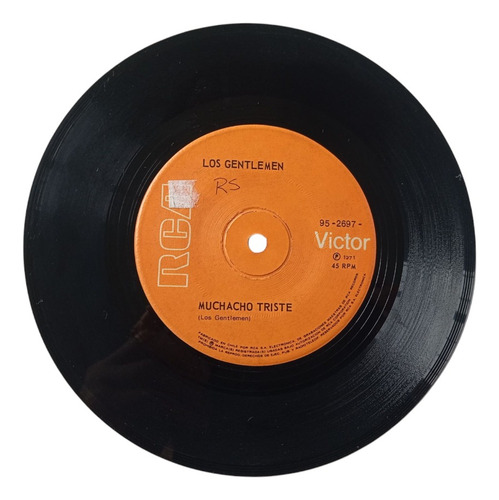 Vinilo Single De Los Gentlemen -muchacho Triste ( C56 (Usado)