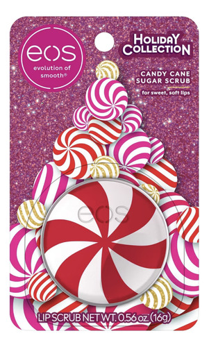 Eos Holiday Candy Cane Lip Sugar Scrub Exfoliate De Labios