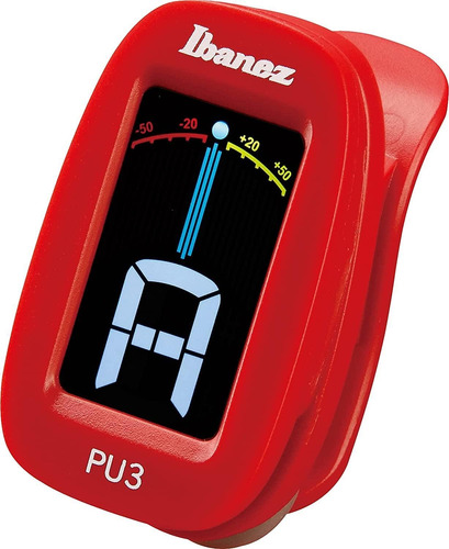 Afinador De Pinza Ibanez Pu3 Rojo