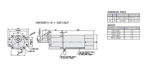 Motor Y Reductor Trifásico Con Freno 1/2 Hp