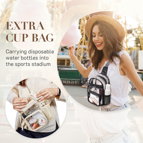 Bolso Transparente Missnine Para Eventos En Estadios, Bolso