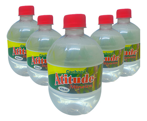 Cachaça Aguardente Mineira Atitude Corote 470ml 12un