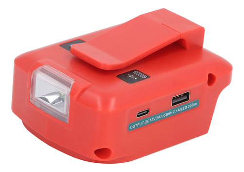 Adaptador De Batería Led Tipo C Con Salida Usb De 200 Lúmene