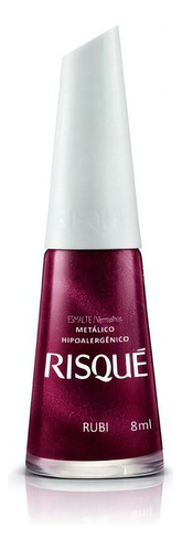 Esmalte Metálico Risqué Color Rubí 8ml