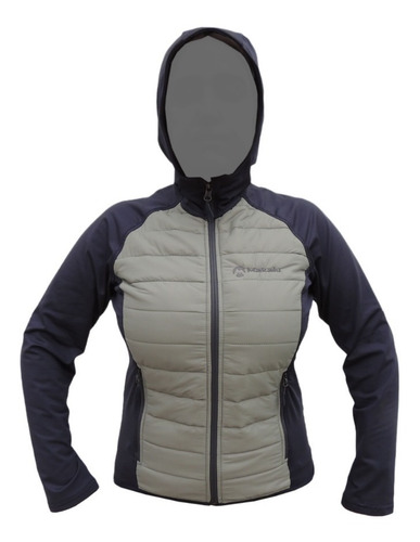 Campera Dama Makalu Hybrid Termica Capucha Mujer Nieve 