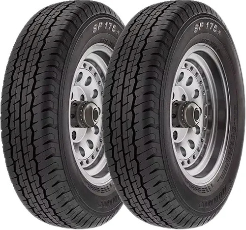 Kit De 2 Llantas Dunlop Sp 175m Sp 175 M Lt 106/104