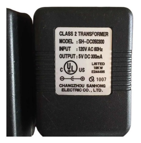 Transformador Clase 2 Sh-dc050300 5v Dc 300ma Adaptador Carg