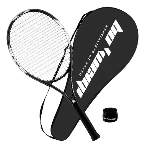 Raqueta de tenis, raqueta de tenis de fibra de carbono para adultos,  ligera, a prueba de golpes, raqueta de tenis