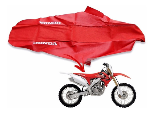 Capa Banco Crf 230 Crf 250 Crf 450 Antiderrapante Vermelha