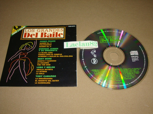 Los Grandes Del Baile 1990 Rca Cd Padro More Camargo Beny