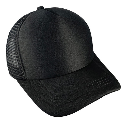 10 X Gorra Trucker Camionera Negra Por Mayor Calidad Premium