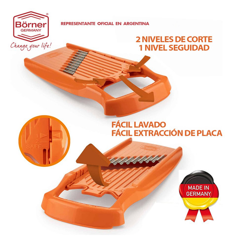 Imagen 3 de 5 de Cortador Rodajas Onduladas Rejilla Waffel Sujetador Borner