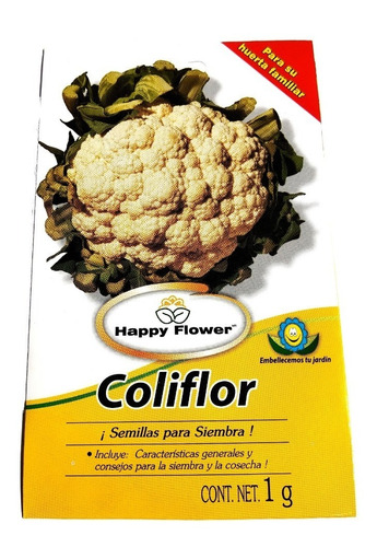 Semillas De Coliflor Flores Felices Huerto Del Hogar 494