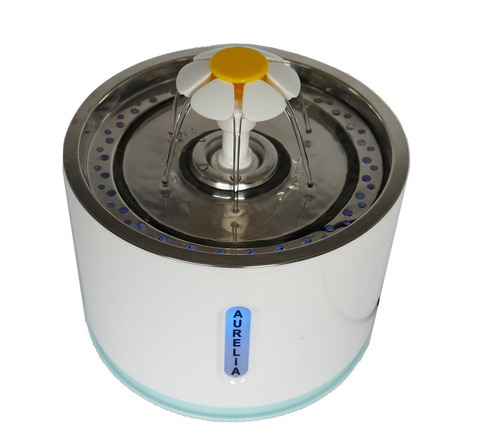 Fuente Agua Recirculante Acero Inox Bebedero 2.4l Aurelia