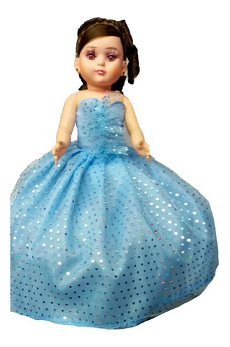 Muñeca Quinceañera 15 Yeni Azul Cielo