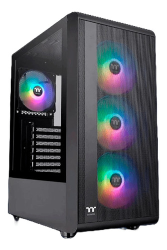 Caja Atx Thermaltake S200 Tg Argb + 650w 80 Plus Bronze Color Negro