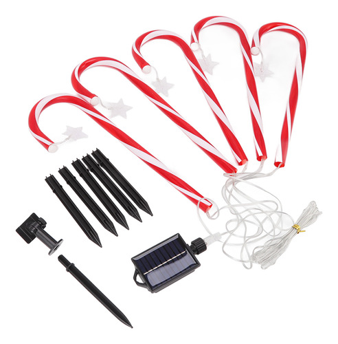 Luces Navideñas Con Forma De Bastón De Caramelo Ip65 Para De