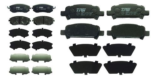 Kit Completo Balatas Bajos Metales Subaru Baja 03-06 Trw