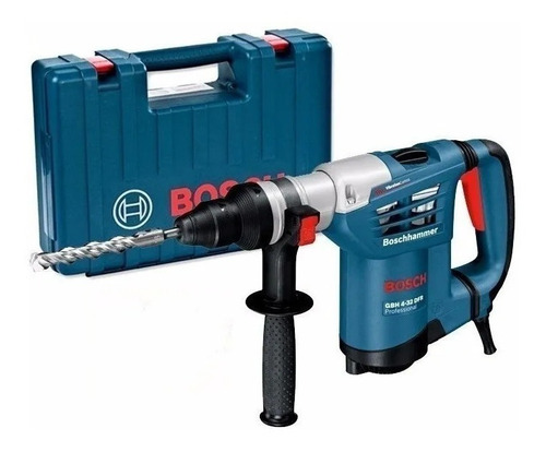 Rotomartillo electroneumático Bosch Professional GBH 4-32 DFR azul con 900W de potencia 127V