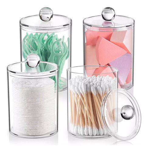 S 4 Organizador De Maquillaje Con Tapa Almacenamiento De