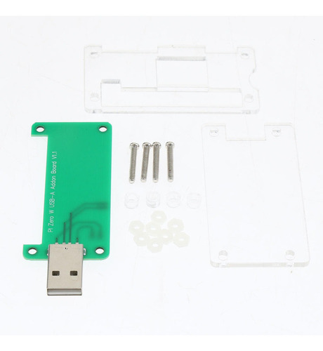 Para Placa Complementar Raspberry Pi Zero W Usb-a Com Capa