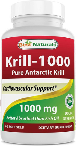 Best Naturals | Krill Oil | 1000mg | 60 Softgels 