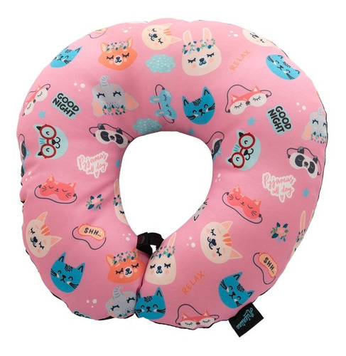 Imagen 3 de 10 de 3 Cuello Viaje Almohada Infantil Adulto Vellon Siliconado