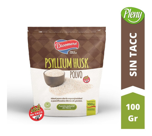 Psyllium Husk 100% X 100 Gr - Libre De Gluten Sin Tacc