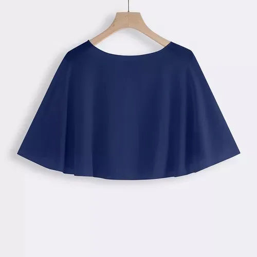 Para Capa Elegante Fiesta Chalina Trasparente Vestido Con