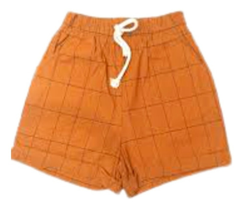 Imagem 1 de 2 de Kit 6 Shorts Xadres Bengaline Risca Giz Cordão Tendencia Mo