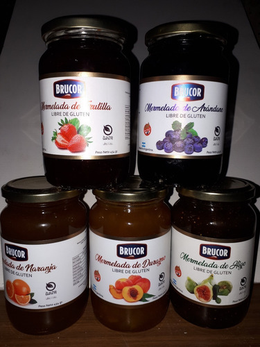 Combo Mermelada Brucor Por 6 Unidades ( Celiacos)