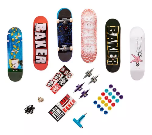 Kit Skate De Dedo Tech Deck Krooked - Colorido