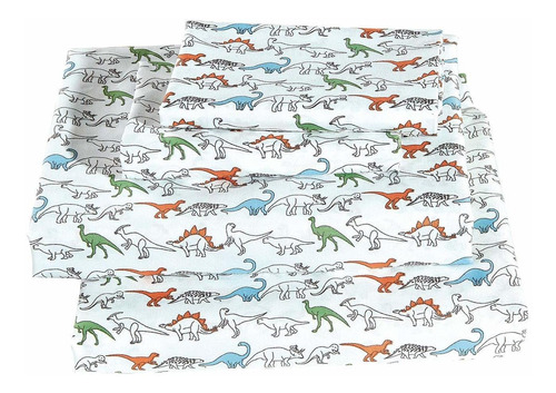 Linen Plus Sheet Set For Boys/ Teens Dinosaurs Rhino Jurassi