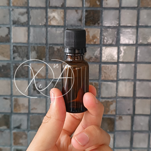 Envase Frasco Vidrio Ambar 20 Ml Tapa Rosca 15 Pzs Mayoreo
