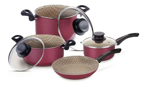 comprar Juego De Ollas Bateria Cocina Tramontina Paris 4 Piezas P