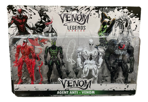 Set Venom Legends X4 Personajes + Accesorios