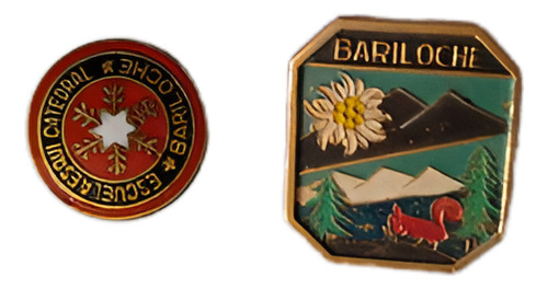Pin Prendedor Escuela De Ski-catedral+ Otro-bariloche (Usado)