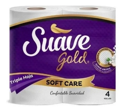 Papel Higiénico Suave Gold Soft Care (12x4) 