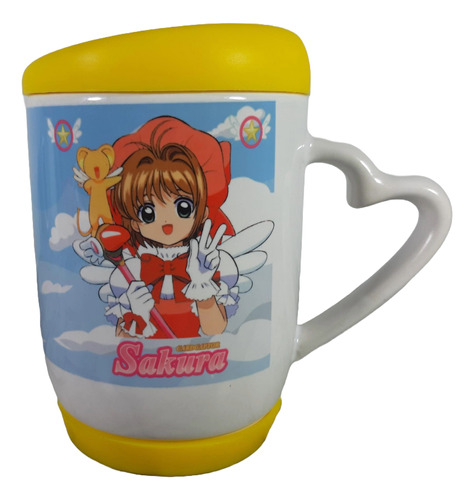 Vaso Mug Sakura Card Captor Oreja De Corazon Personalizado