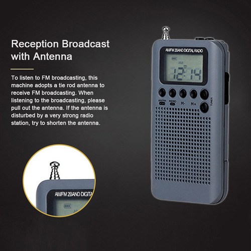 Radio Set Display Radio Pocket Am/hrd-104 De 2 Bandas