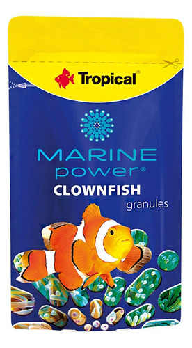 Tropical Marine Power Clownfish - 15g - Ração Peixe Anêmona