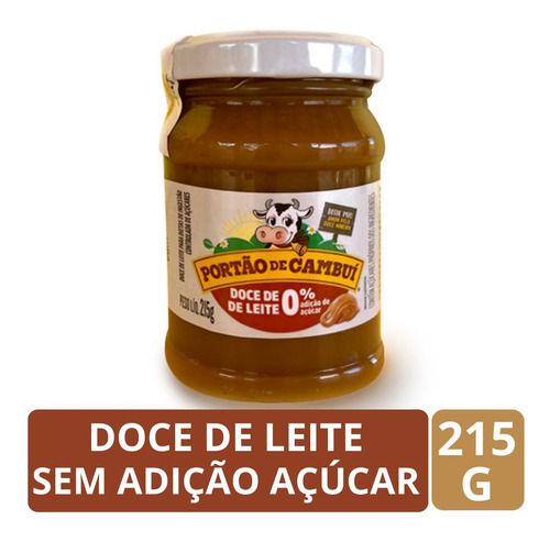 Doce De Leite Sem Adição De Açúcar Portão De Cambuí 215g